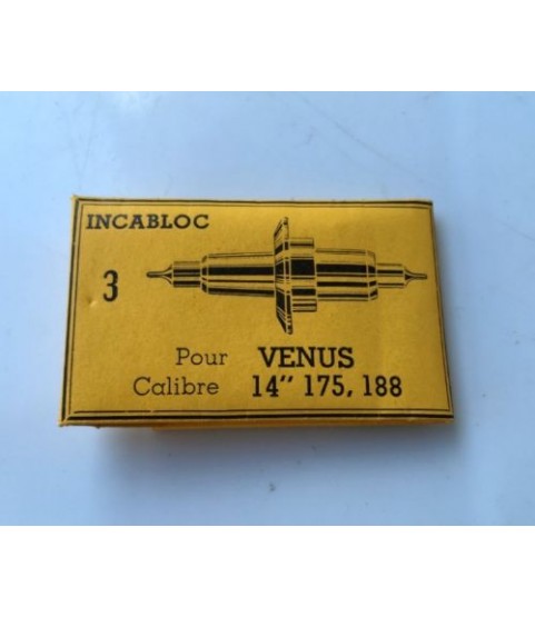 Venus caliber 175, 188 balance staff incabloc for chronograph watches