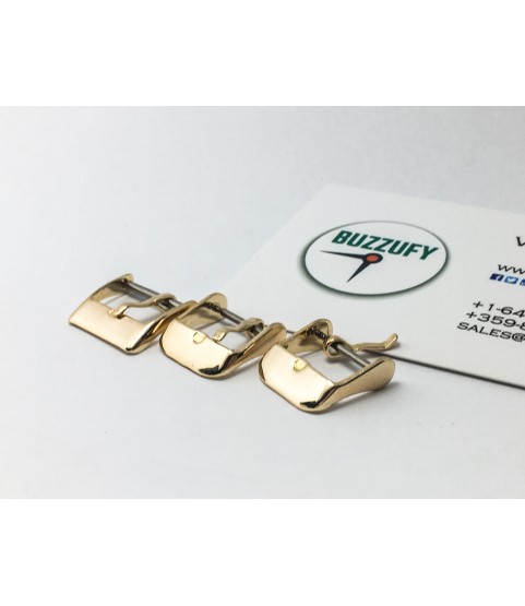 14k Solid Gold Watch Buckle Band/Strap 14mm Rolex, Omega, Jaeger, Breitling, IWC