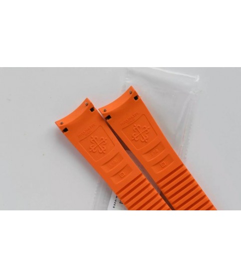 New Patek Philippe 5968A Aquanaut orange rubber strap 22mm