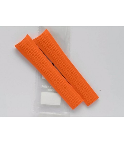 New Patek Philippe 5968A Aquanaut orange rubber strap 22mm New Patek Philippe 5968A Aquanaut orange rubber strap 22mm