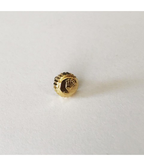 Rolex 18k gold crown for caliber 1210, 1215, 1220, 1225 Rolex 18k gold crown for caliber 1210, 1215, 1220, 1225