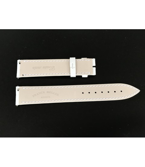 New Franck Muller white leather strap 17mm