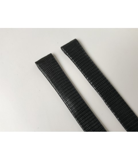 New Chopard black leather strap for lady watches 15mm