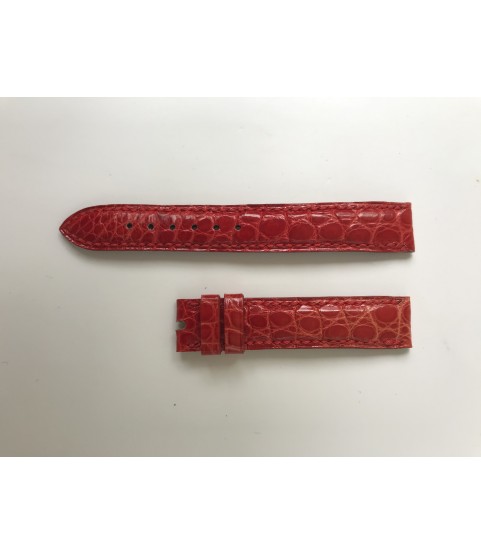 New Blvgari red leather strap for lady watches 14mm