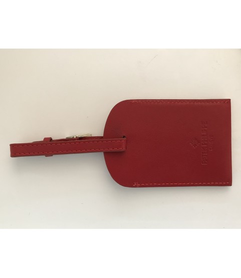 Rare Patek Philippe red leather tag holder for bag