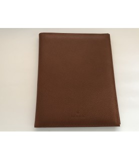 Rolex leather notebook padfolio case