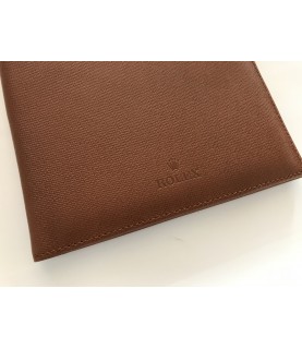 Rolex leather notebook padfolio case