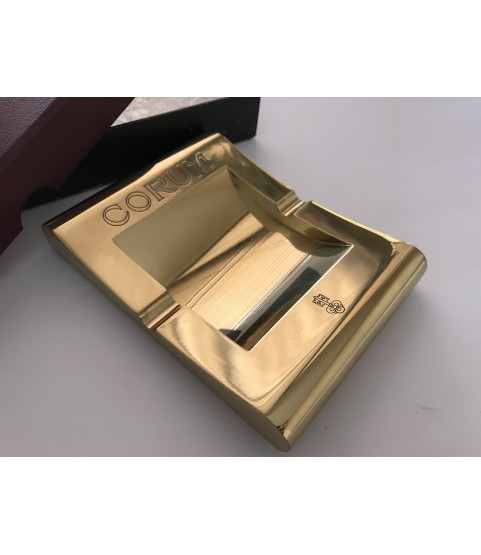 New vintage Corum gold ashtray with box