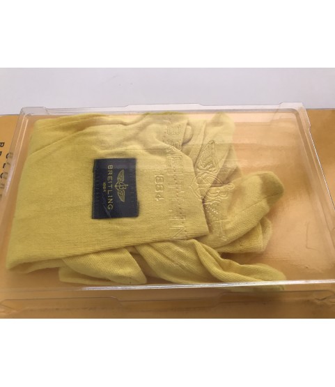 New Breitling yellow gloves universal size