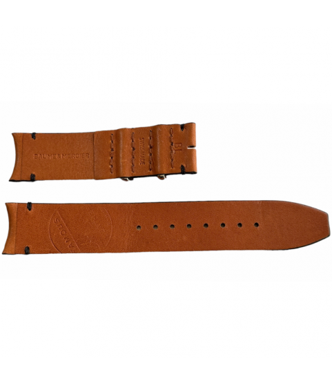 New Baume Mercier brown leather strap 21mm