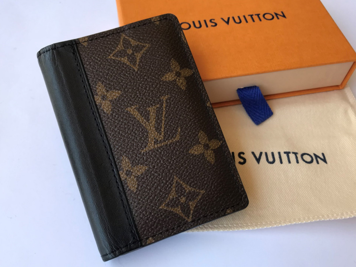 Louis Vuitton Monogram Canvas Macassar Leather Pocket Organizer NM
