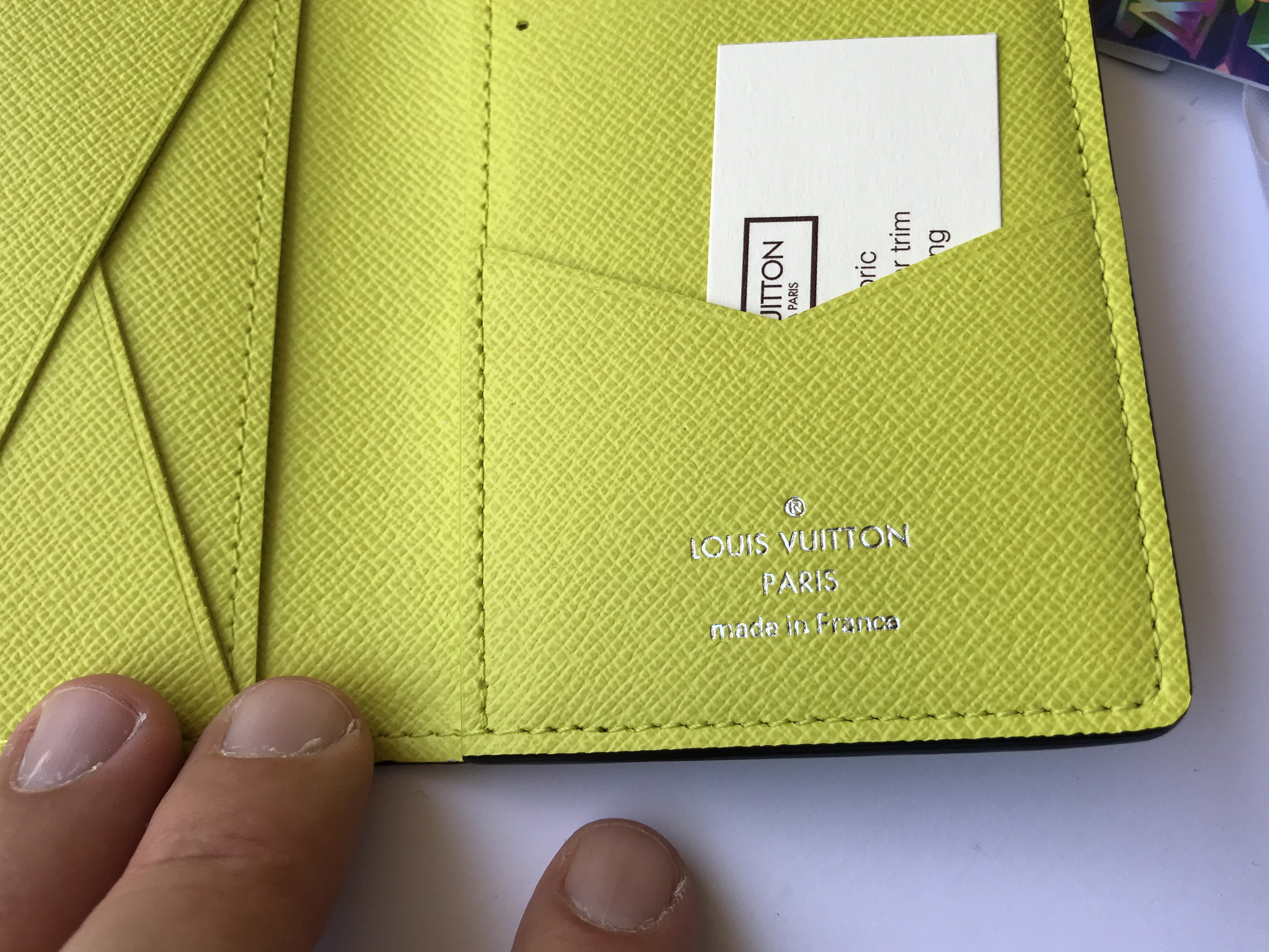 Louis Vuitton Pocket Organizer Monogram Bahia Yellow