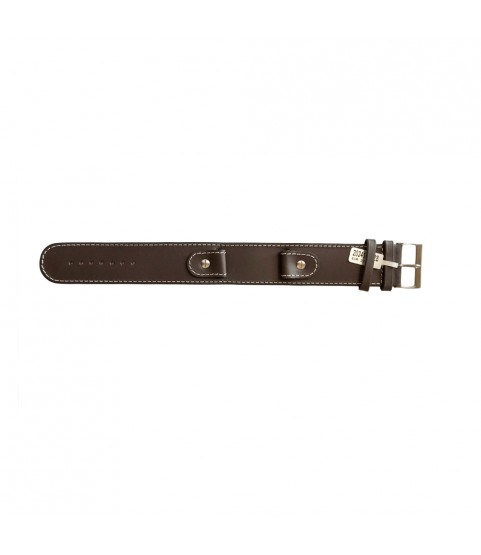 Cowhide brown strap with high steel screw and wide leather base 18mm watches Cowhide brown strap with high steel screw and wide leather base 18mm watches