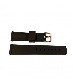 Black Silicone Diver Watch strap with Stainless Steel Buckle 22mm Black Silicone Diver Watch strap with Stainless Steel Buckle 22mm
