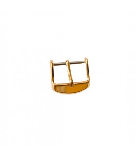 Yellow gold plated buckle for leather strap closure chrono unisex 18mm Yellow gold plated buckle for leather strap closure chrono unisex 18mm
