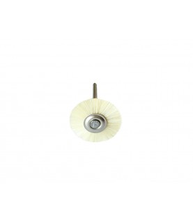 Round Miniature Hard polishing Brushes, Mounted bristles 21mm
