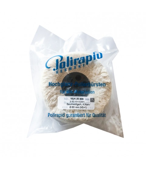 Polirapid Cotton Wheel is of Extra-Soft Cotton for polishing All Materials 80x​25mm
