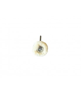 Round Cotton Soft Miniature Polishing Brushes, Mounted 21mm
