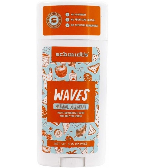 Schmidts Natural Deoderant New Scent- Waves Pack of 2
