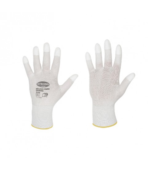 Work gloves with PU fingertips for goldsmiths and watchmakers for polishing S