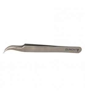 Dumont #7 tweezers in carbon steel fine, curved points 115mm Dumont #7 tweezers in carbon steel fine, curved points 115mm