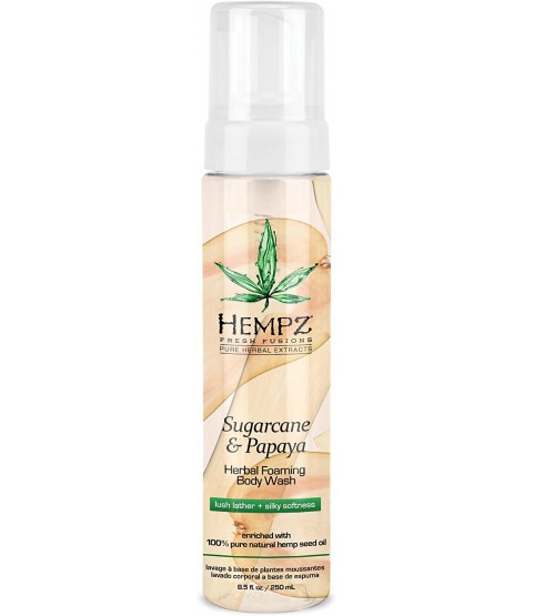 Hempz Sugarcane Papaya Herbal Foaming Body Wash 250ml