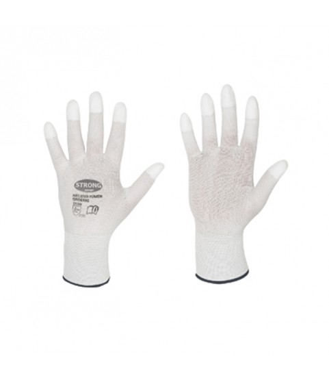 Work gloves with PU fingertips for goldsmiths and watchmakers for polishing M