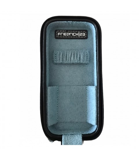 Watch travel case with zipper for 2 watches