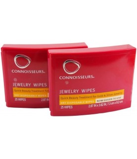 Connoisseurs Jewelry Dry Disposable Wipes 25 Count - Pack of 2 Connoisseurs Jewelry Dry Disposable Wipes 25 Count - Pack of 2