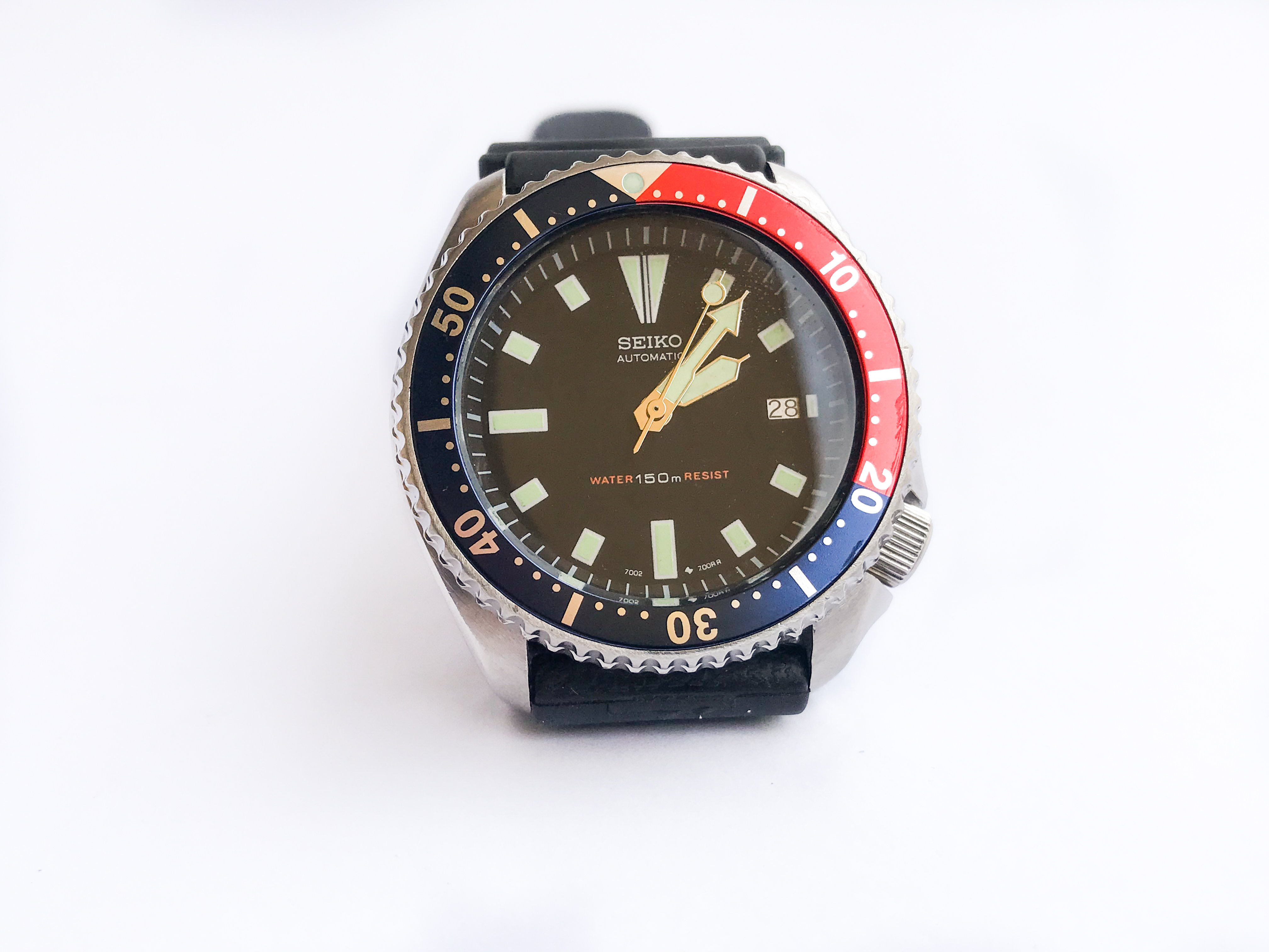 Vintage Automatic Seiko Diver Scuba Pepsi 7002 7000 men's watch - Seiko