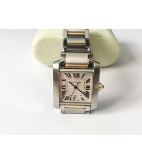 Cartier Tank Automatic Unisex Watch 2302 stainless steel and 18k gold