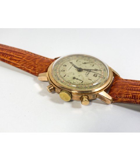 Vintage Admes Geneve Chronograph Men's Watch Landeron 48