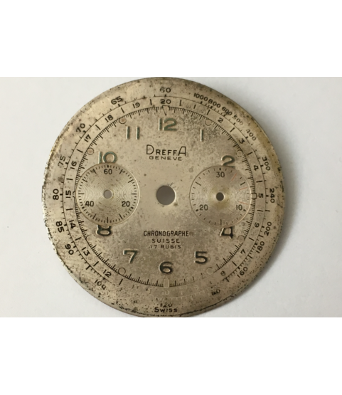 Landeron 51 Dreffa Geneve Chronograph dial part 33 mm
