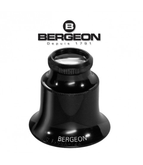 Bergeon 1458-A-12 watchmakers double lens eyeglass loupe x12 magnification