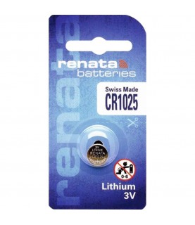 1 x Renata 1025 Swiss Made Lithium Coin Cell Battery