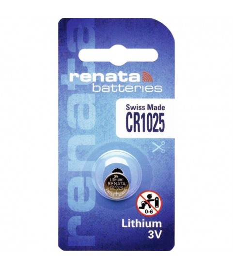 1 x Renata 1025 Swiss Made Lithium Coin Cell Battery