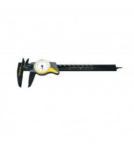Bergeon 6621 Plastic Sliding Caliper with Dial, 0–150 mm / 0–6 Inches