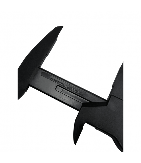 Bergeon 6621 Plastic Sliding Caliper with Dial, 0–150 mm / 0–6 Inches
