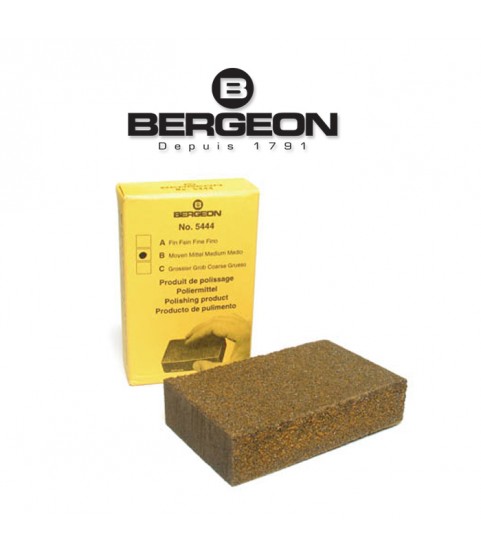 Bergeon 5444-B block of adhesive powder for polishing, unrusting, cleaning satin finish
