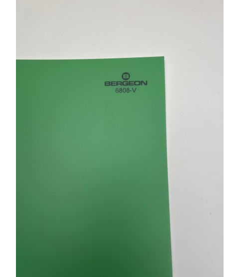 Bergeon 6808-V green mat watchmaker bench top, hard–anti-skid