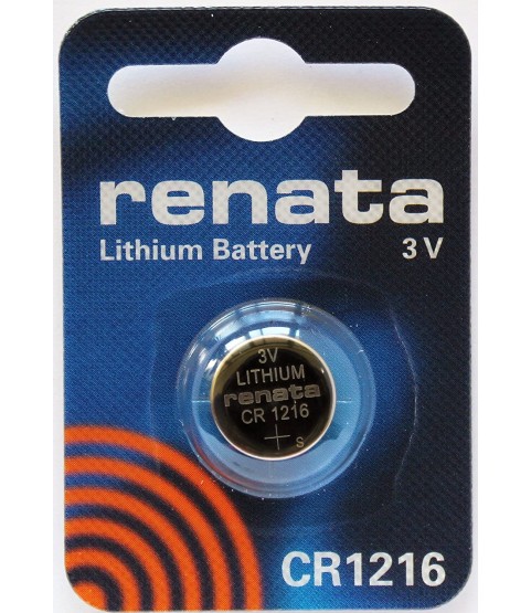 Renata CR12161Pk No. Cr1216 Lithium Coin Battery