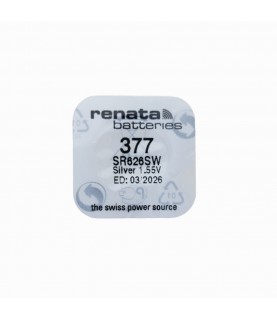 Renata Watch Battery 377 SR626SW 1.55v Silver Oxide