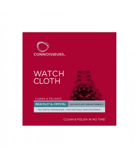 Connoisseurs Watch Cleaning Polishing Anti Tarnish Cloth CONN784