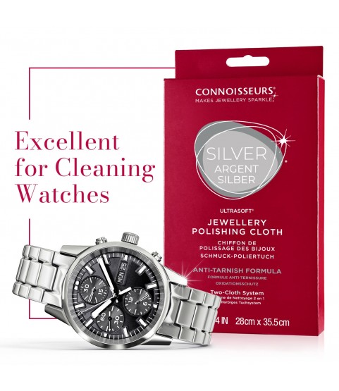 Connoisseurs Silver Jewellery Cleaning Cloth CONN739 Connoisseurs Silver Jewellery Cleaning Cloth CONN739