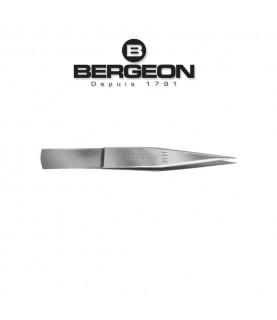 Bergeon 7427-NP-HH nickelled steel tweezers 120 mm
