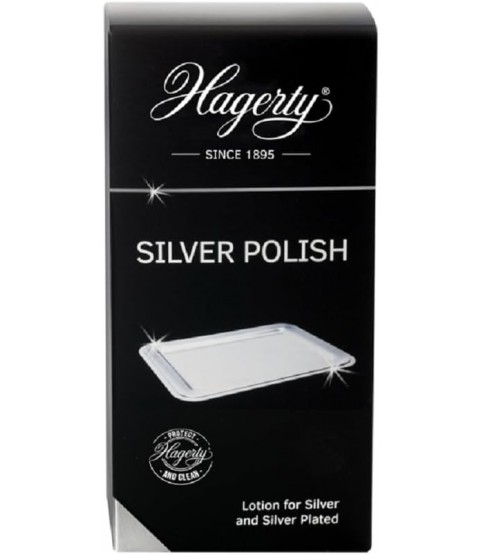 Hagerty Silver Polish Cleaning and Protecting Lotion Silver and Silver Plated 250 ml