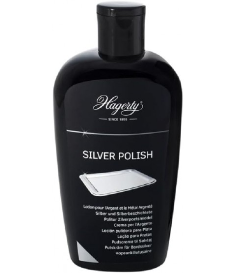 Hagerty Silver Polish Cleaning and Protecting Lotion Silver and Silver Plated 250 ml