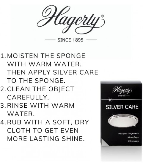 Hagerty Silver and Silver Plated Care Cleaning and Polishing 185 grams Hagerty Silver and Silver Plated Care Cleaning and Polishing 185 grams