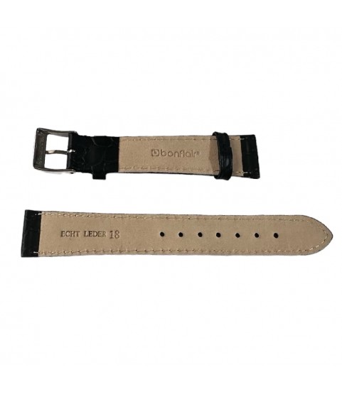 Samantha Crocodile leather strap for watches 18 mm Croco pattern