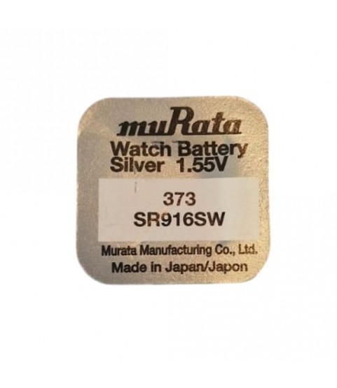 Sony/Murata 373 SR68 SR916SW quartz watches battery silver oxide 1.55 volts 1x